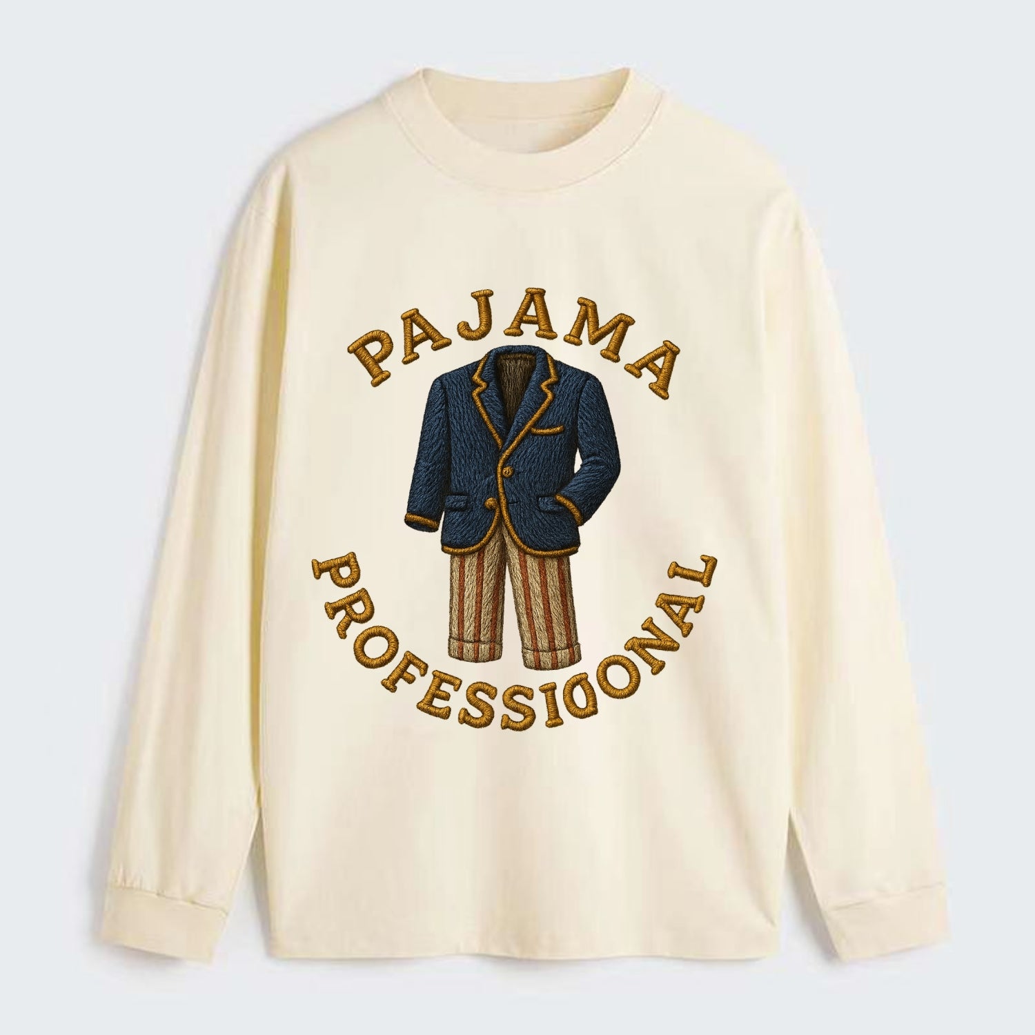 Pajama Professional  - Classic Long Sleeve Shirt - Beige