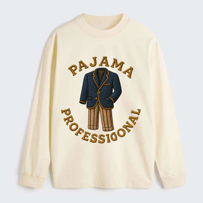 Pajama Professional  - Classic Long Sleeve Shirt - Beige