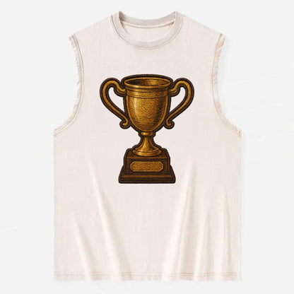 Trophy Cup  - Vintage Washed Tank - Beige