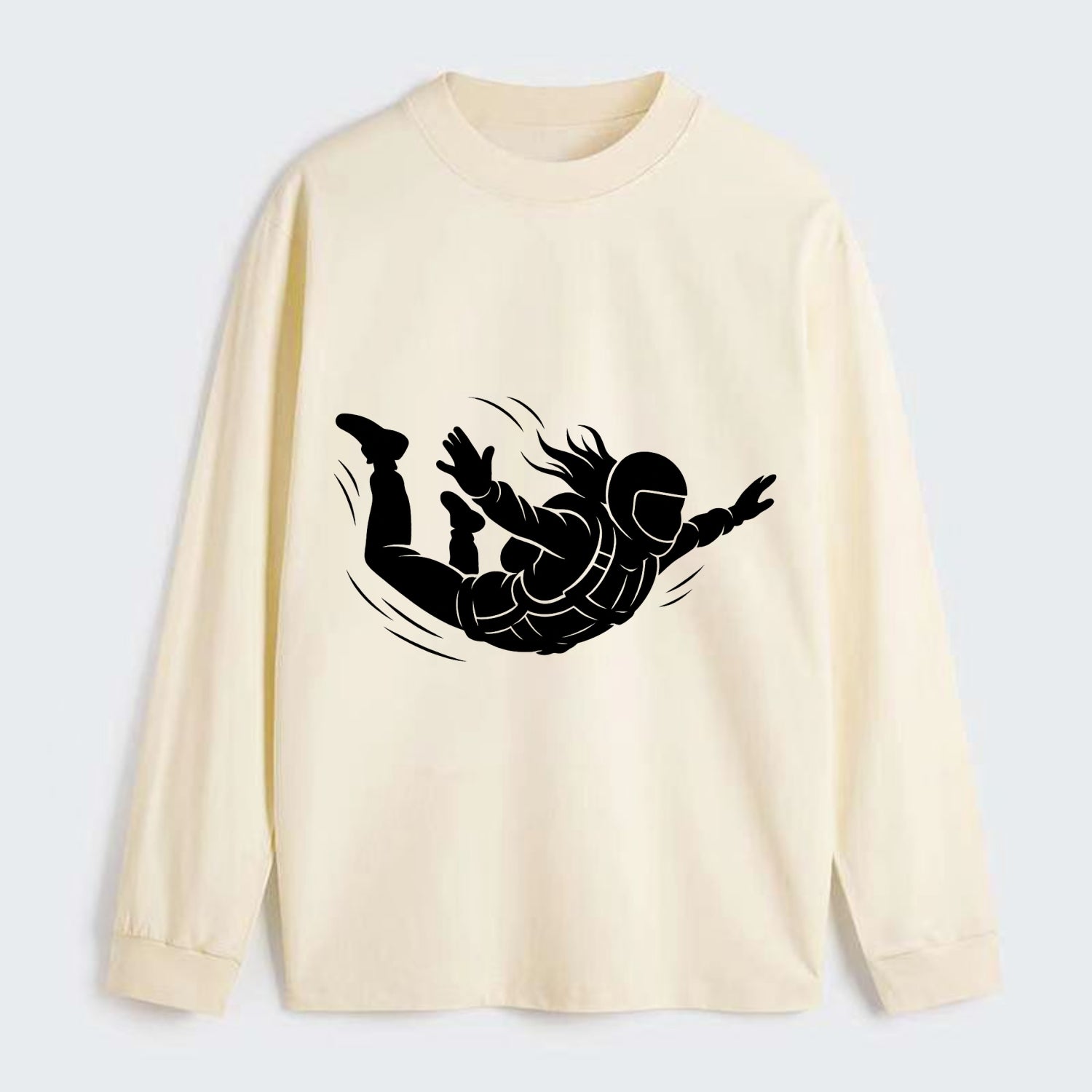Skydiver free-fall position - Classic Long Sleeve Shirt - Beige