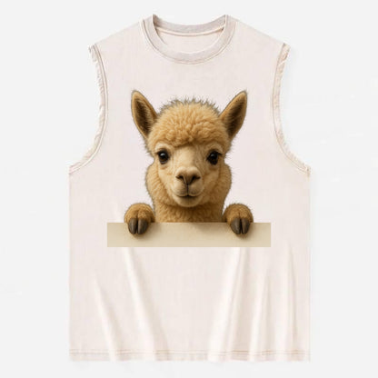 Alpaca  - Vintage Washed Tank - Beige