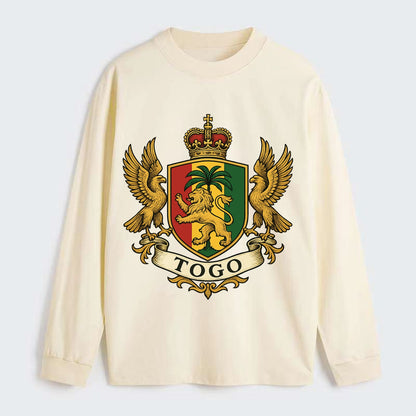 Togo Heritage Badge  - Classic Long Sleeve Shirt - Beige