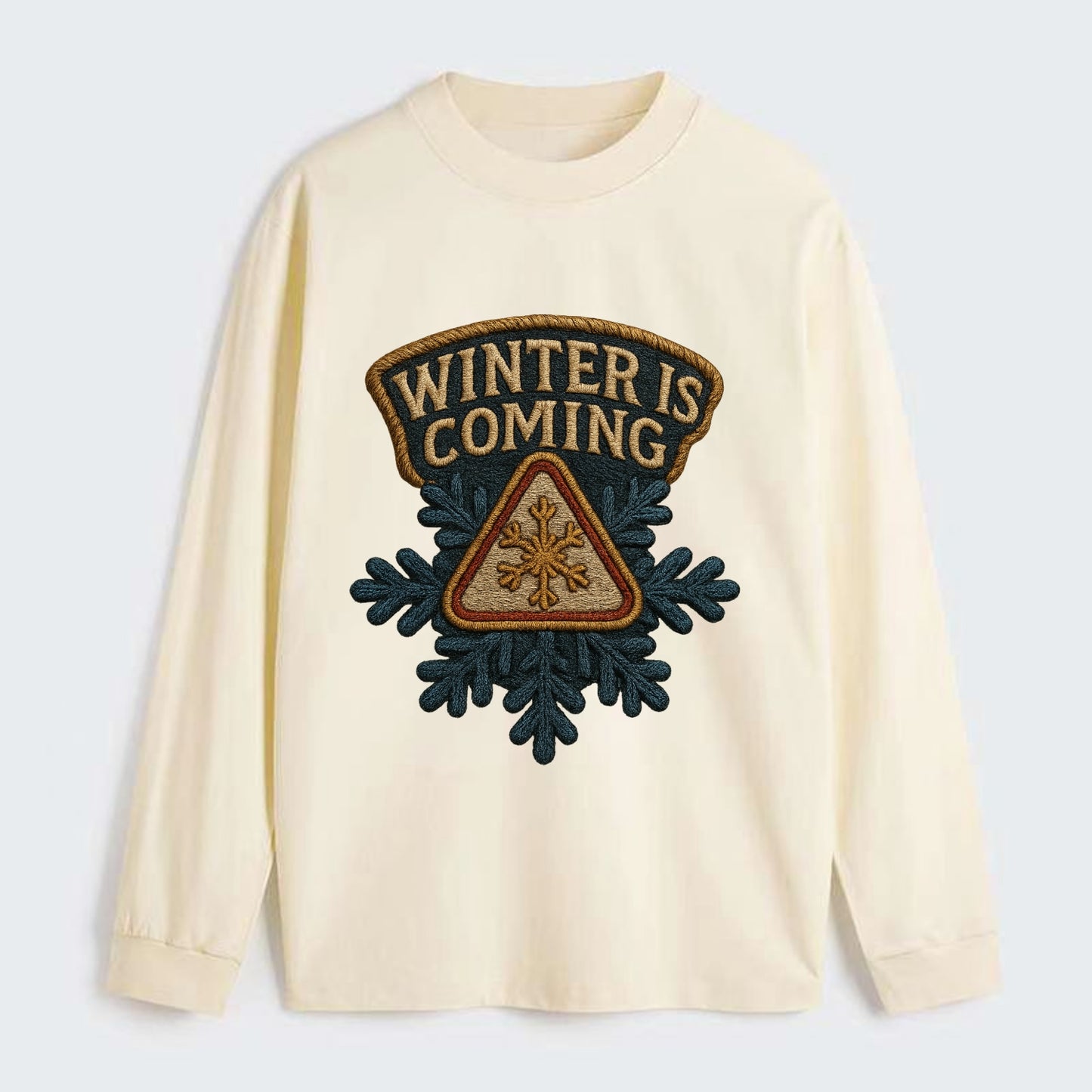 Winter Is Coming  - Classic Long Sleeve Shirt - Beige