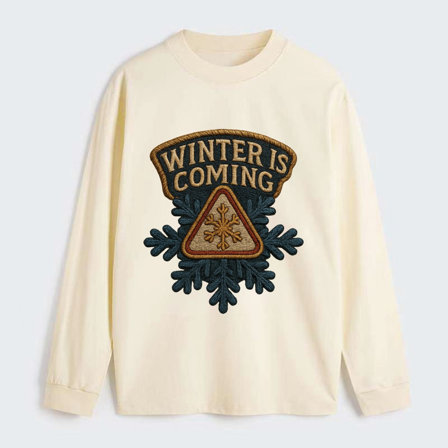 Winter Is Coming  - Classic Long Sleeve Shirt - Beige