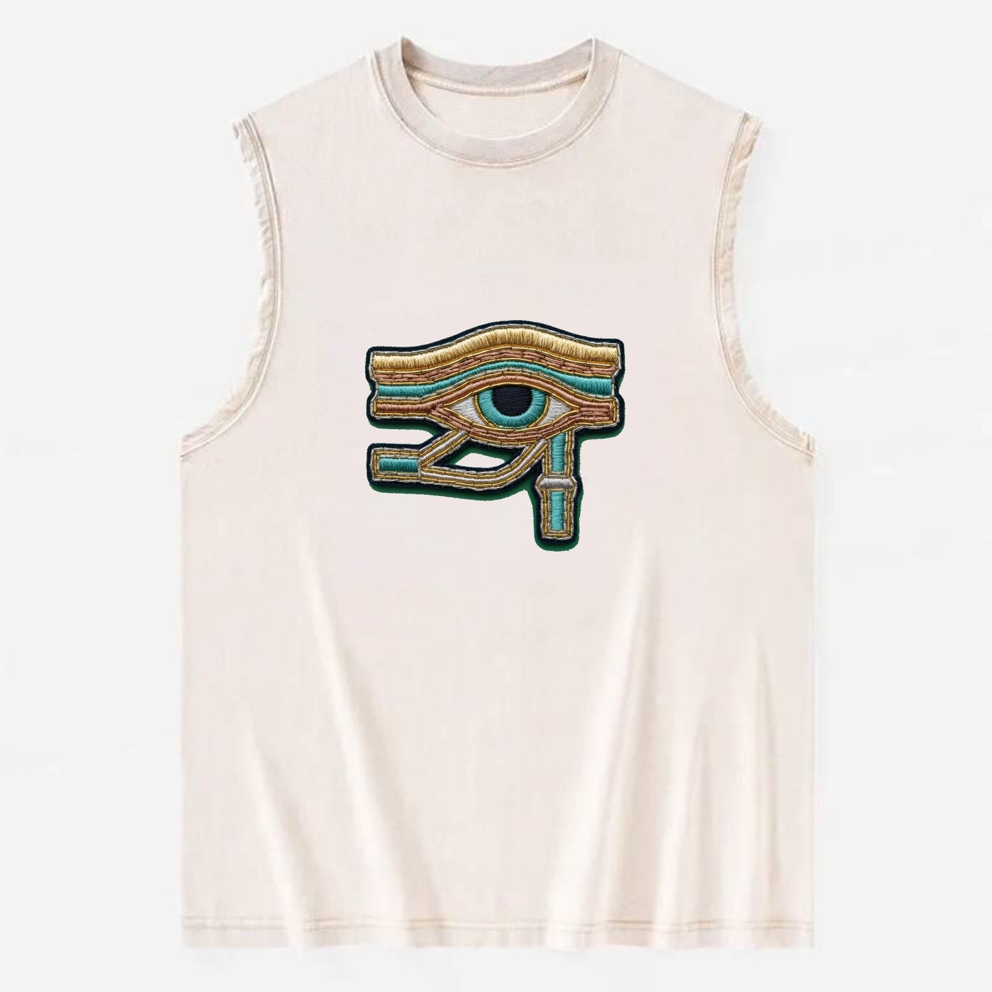 Eye of Horus - Vintage Washed Tank - Beige