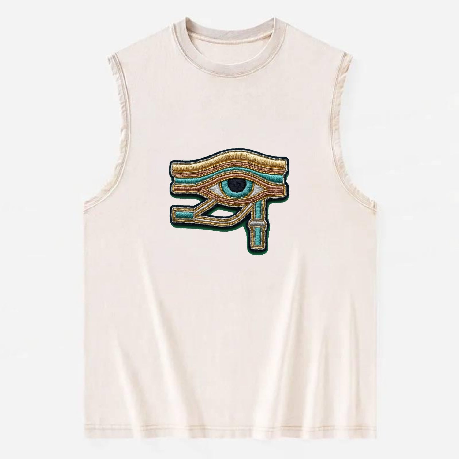 Eye of Horus - Vintage Washed Tank - Beige
