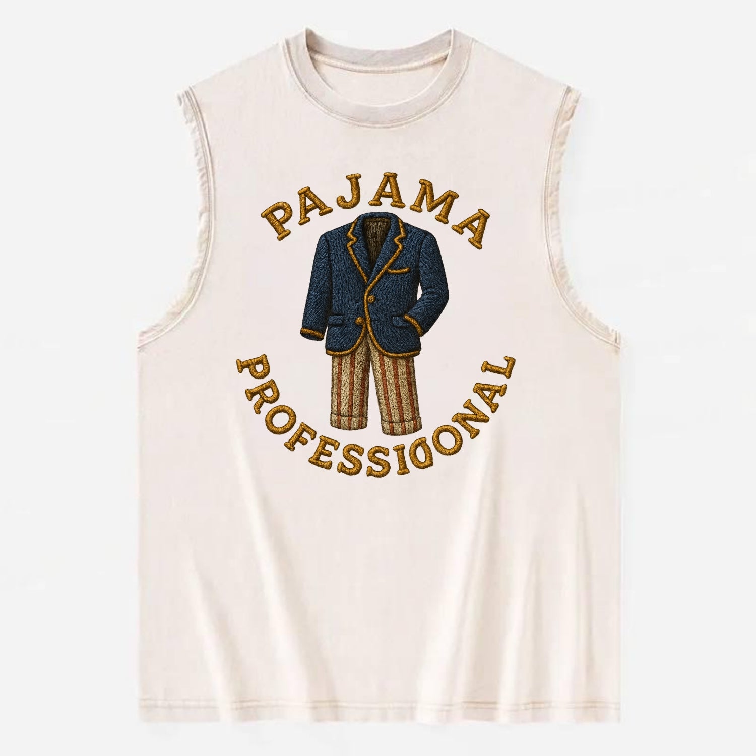 Pajama Professional  - Vintage Washed Tank - Beige