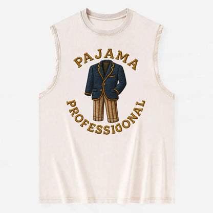 Pajama Professional  - Vintage Washed Tank - Beige