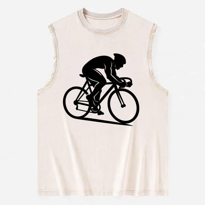 Sprint cyclist racing stance - Vintage Washed Tank - Beige