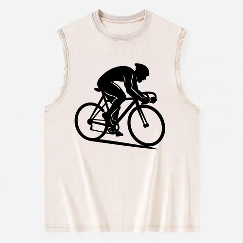 Sprint cyclist racing stance - Vintage Washed Tank