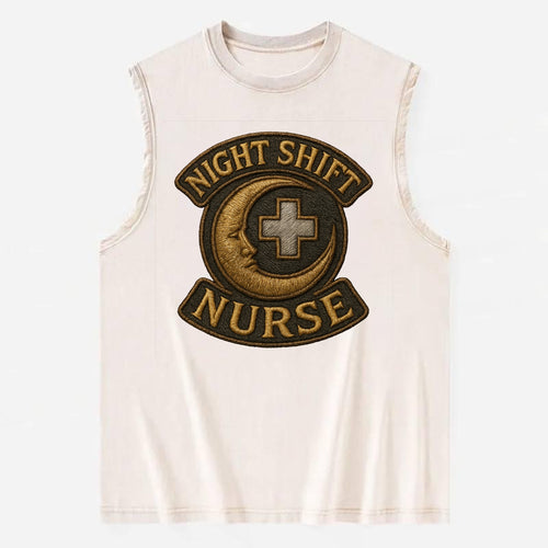 Night Shift Nurse  - Vintage Washed Tank
