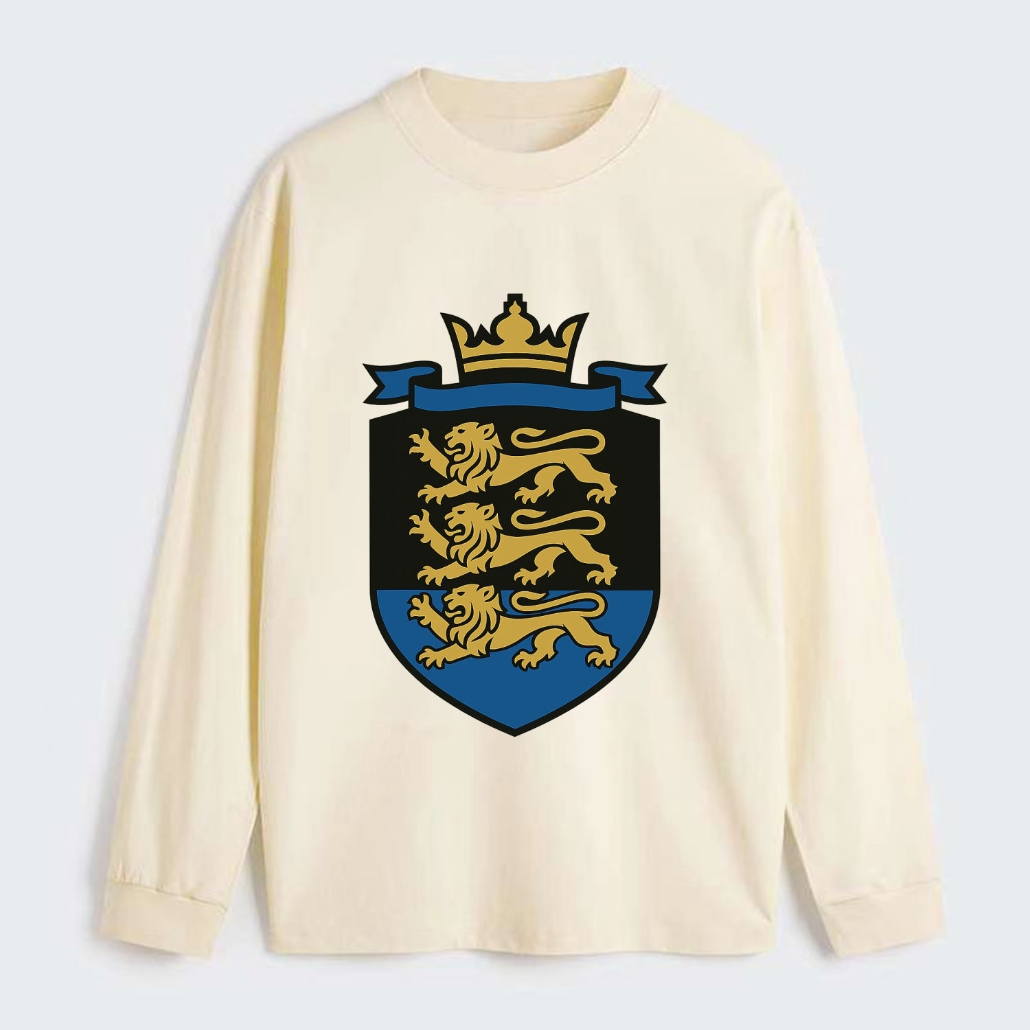 Estonia Royal Logo  - Classic Long Sleeve Shirt - Beige