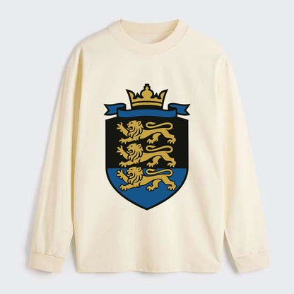 Estonia Royal Logo  - Classic Long Sleeve Shirt - Beige