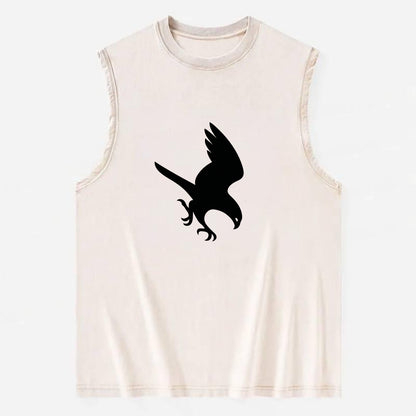 Hawk diving for prey - Vintage Washed Tank - Beige