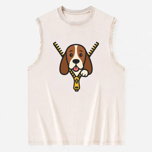 Basset Hound - Vintage Washed Tank