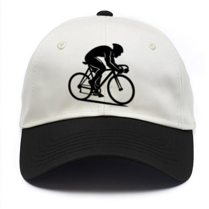 Sprint cyclist racing stance - Two Tone Cap - Black