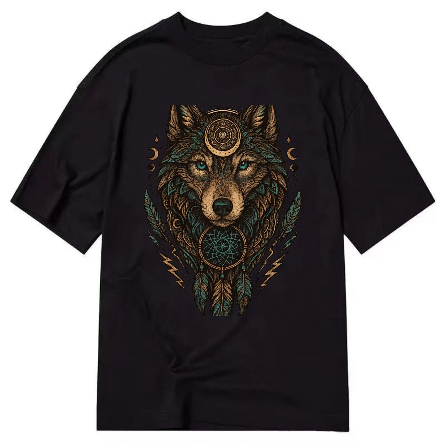 Storm Wolf Thunder  - Classic T-shirt - Black