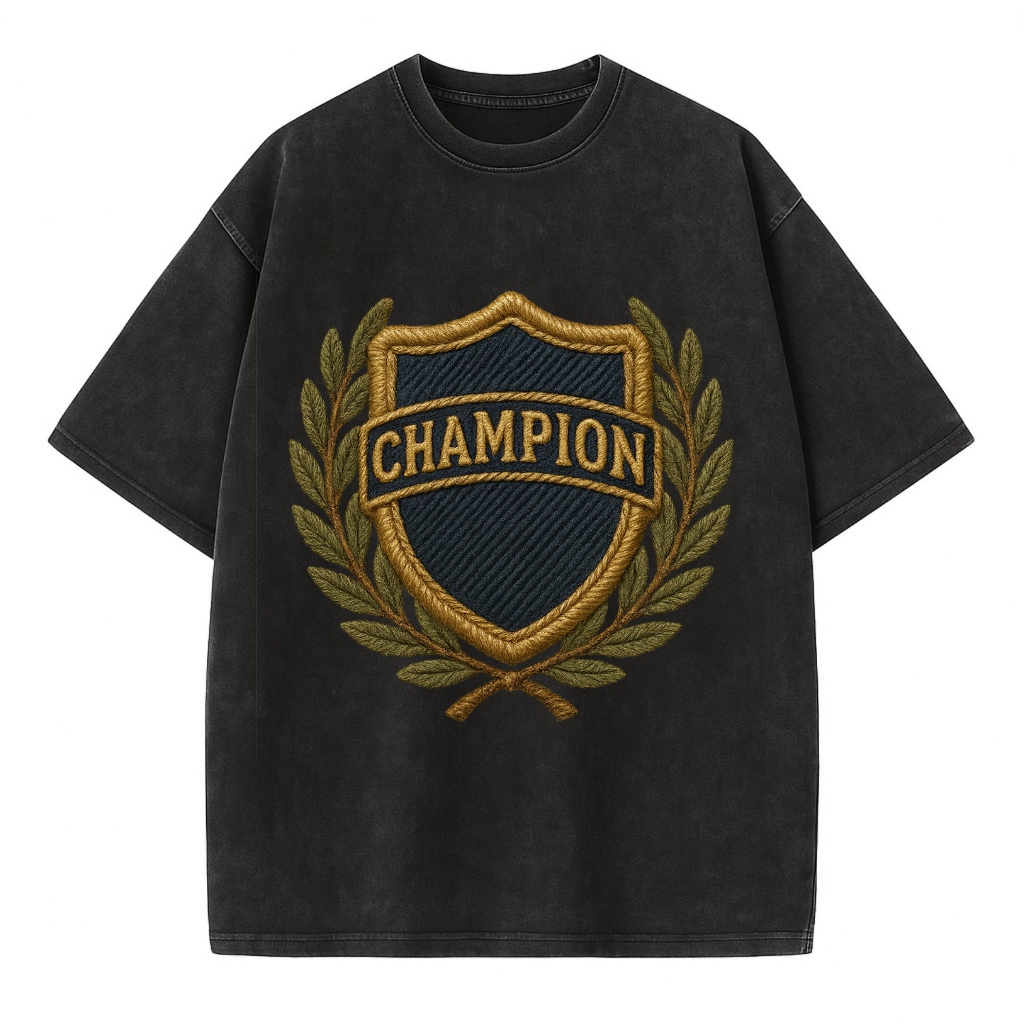 Champion Shield  - Vintage T-shirt - Black