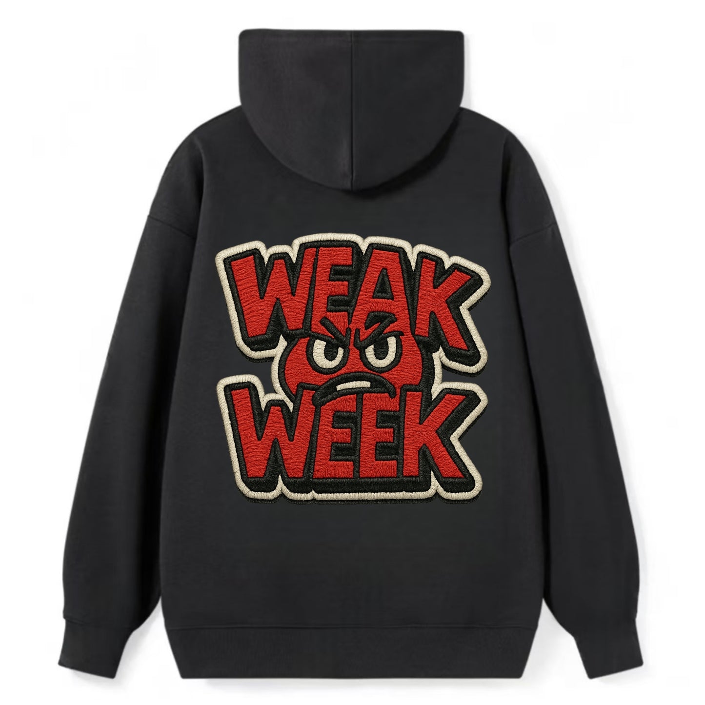 WEAK;WEEK WARRIOR Monday Blue Cap - Classic Pullover Hoodie - Black