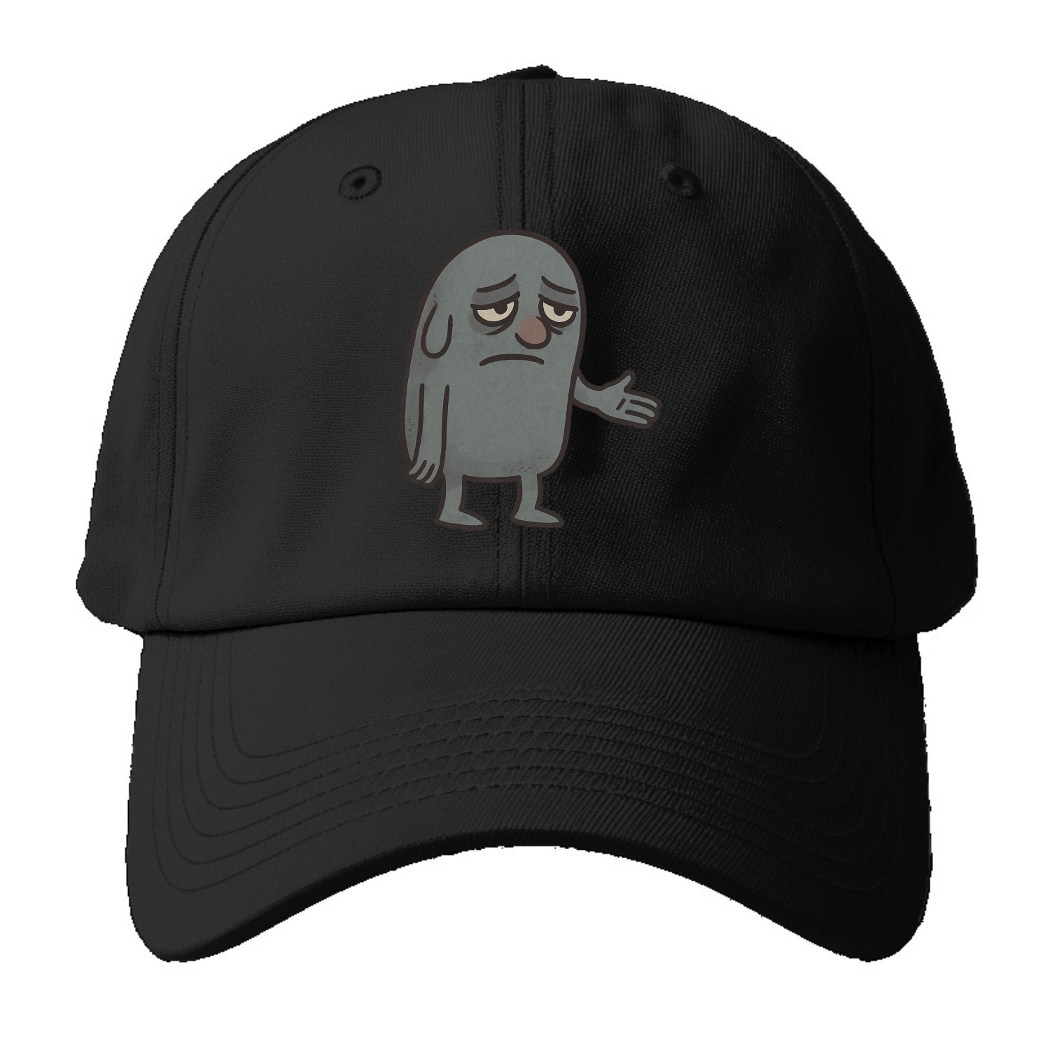 FOLLOWERS ARE GHOSTS | Transparent crowd following nobody - Baseball Cap - Black