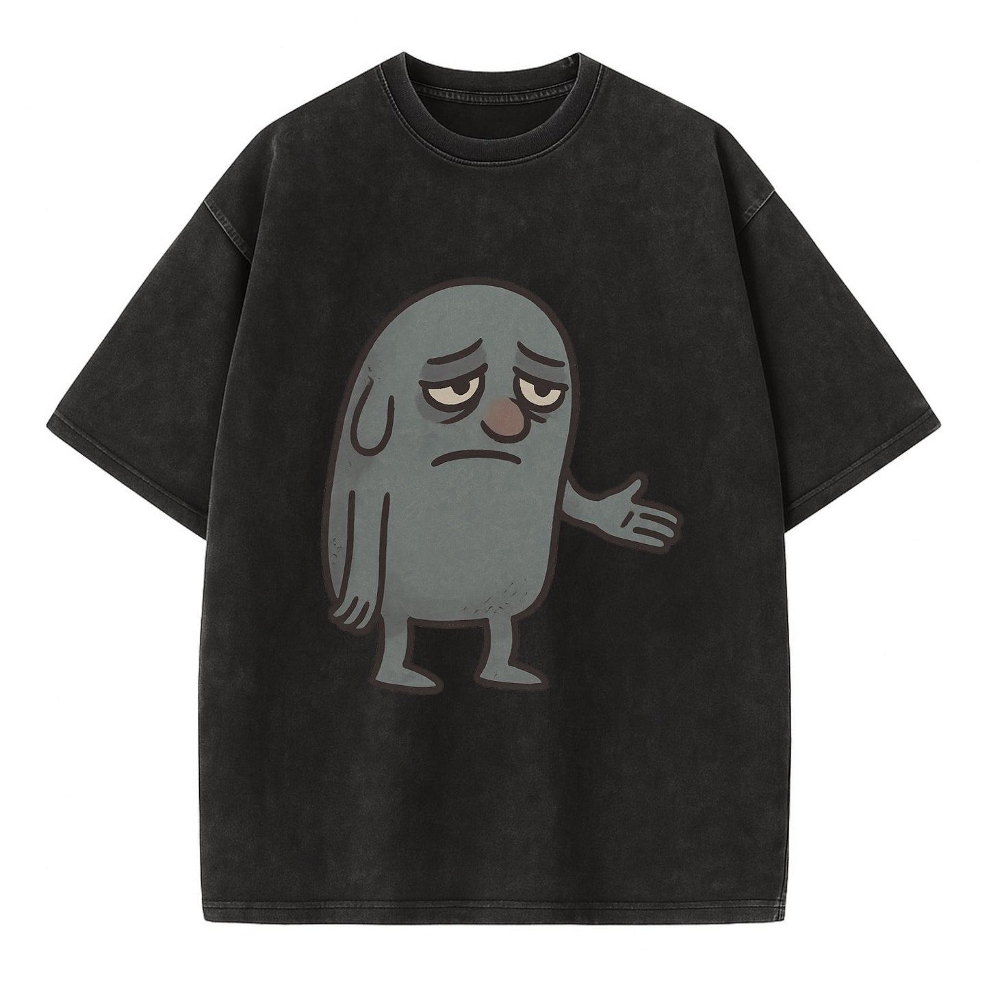 FOLLOWERS ARE GHOSTS | Transparent crowd following nobody - Vintage T-shirt - Black