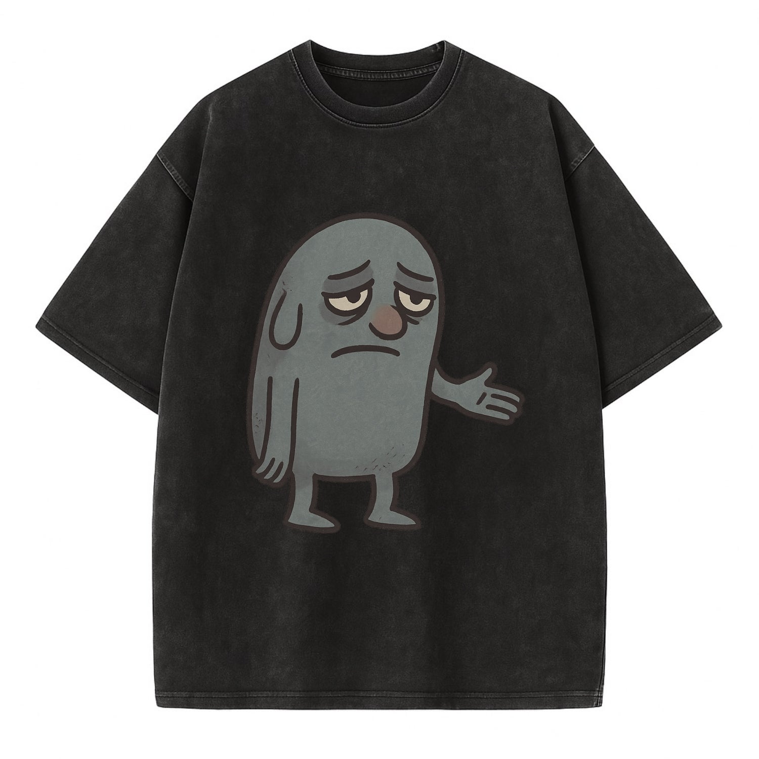 FOLLOWERS ARE GHOSTS | Transparent crowd following nobody - Vintage T-shirt - Black