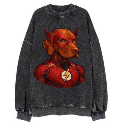 Vizsla Speed Hero  - Vintage Sweatshirt - Black