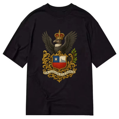Chile Andean Condor Emblem  - Classic T-shirt - Black