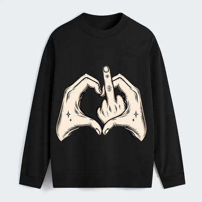 Love You Symbol - Classic Long Sleeve Shirt - Black