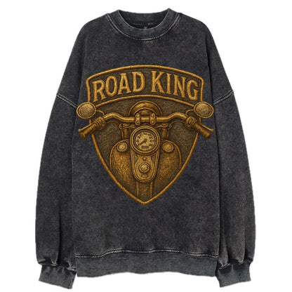 Road King  - Vintage Sweatshirt - Black