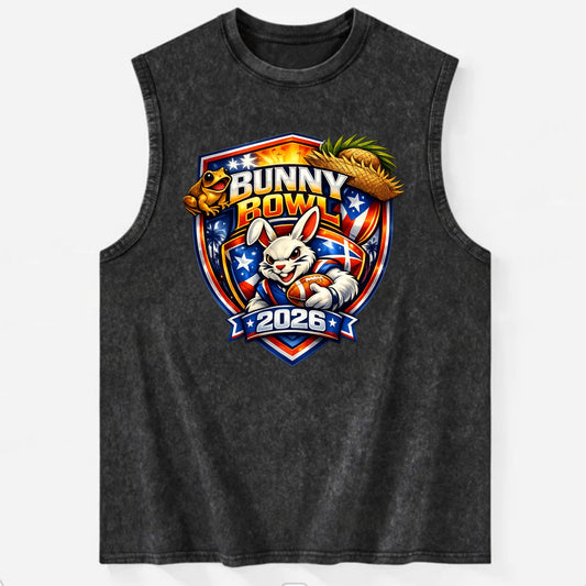Bunny Bowl 2026 - Vintage Washed Tank - Black