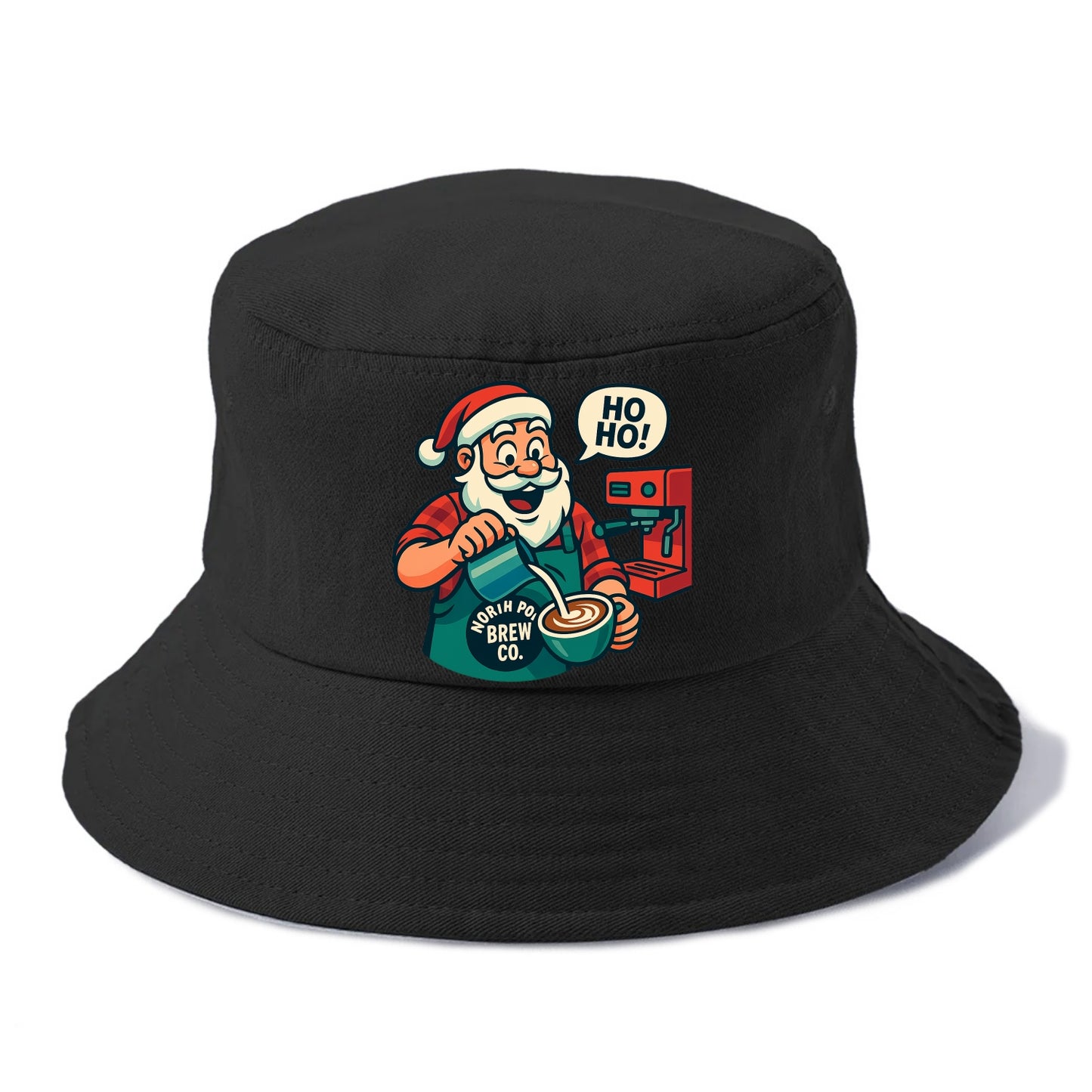 Santa Barista - Bucket Hat - Black