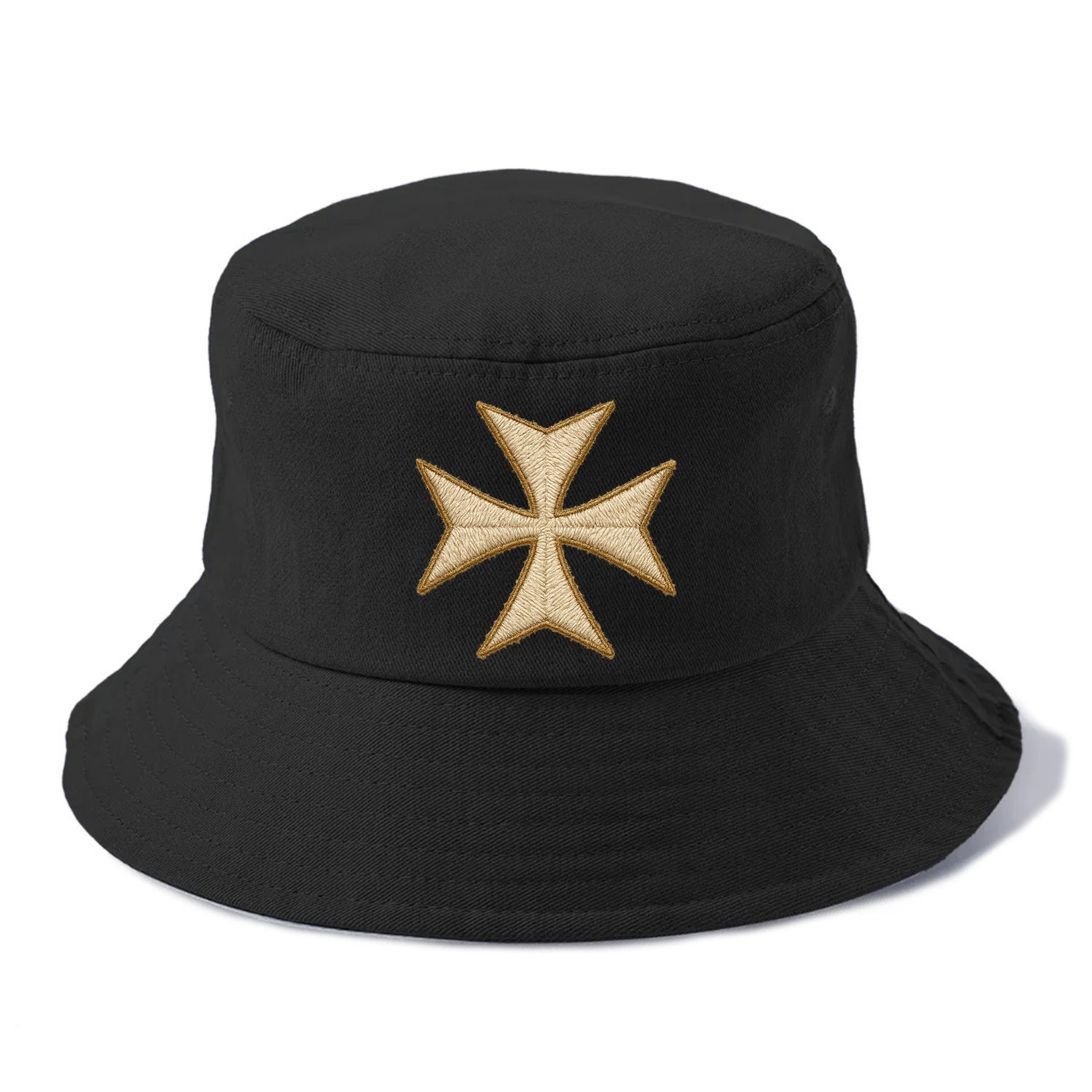 Hospitaller Cross  - Bucket Hat - Black