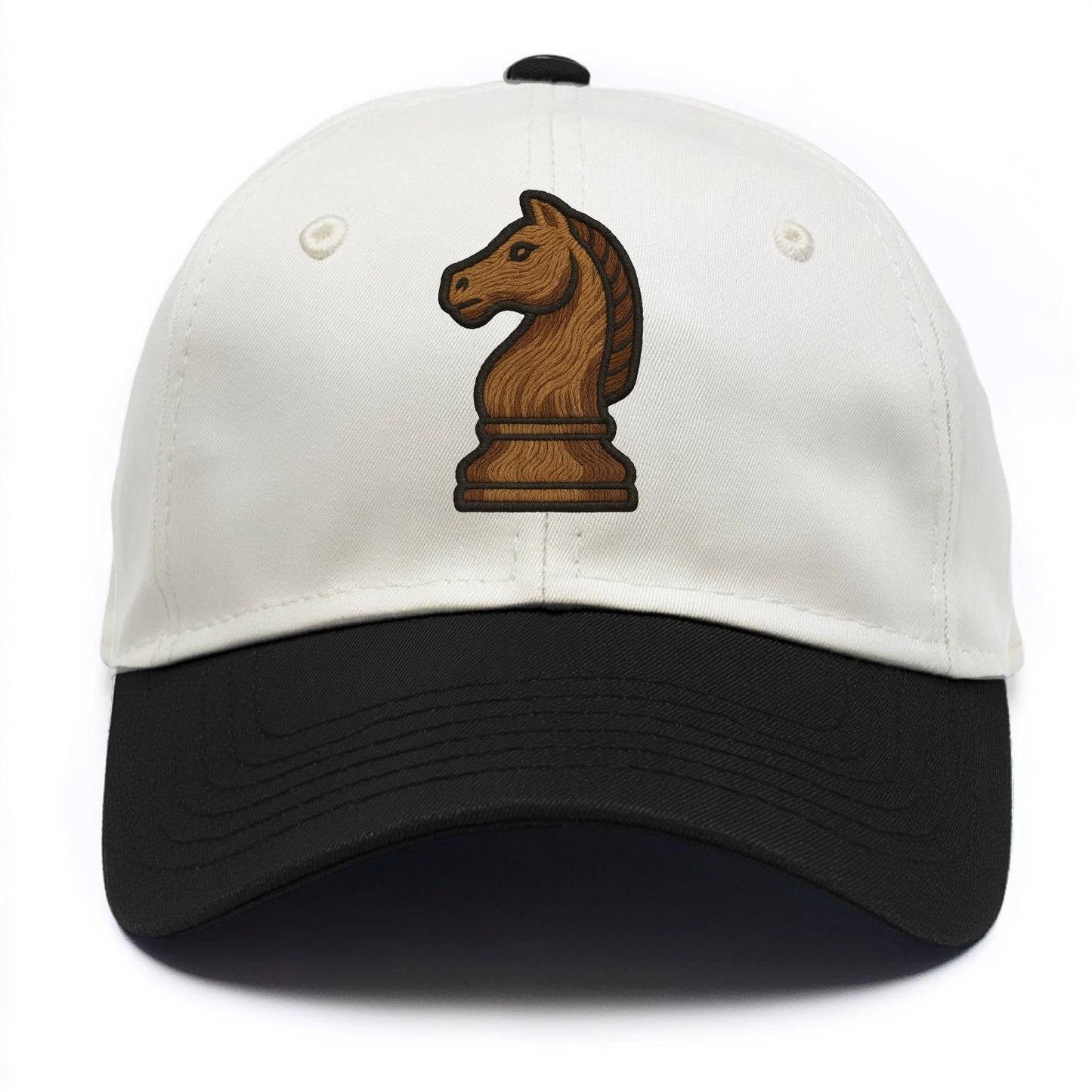Chess Knight  - Two Tone Cap - Black