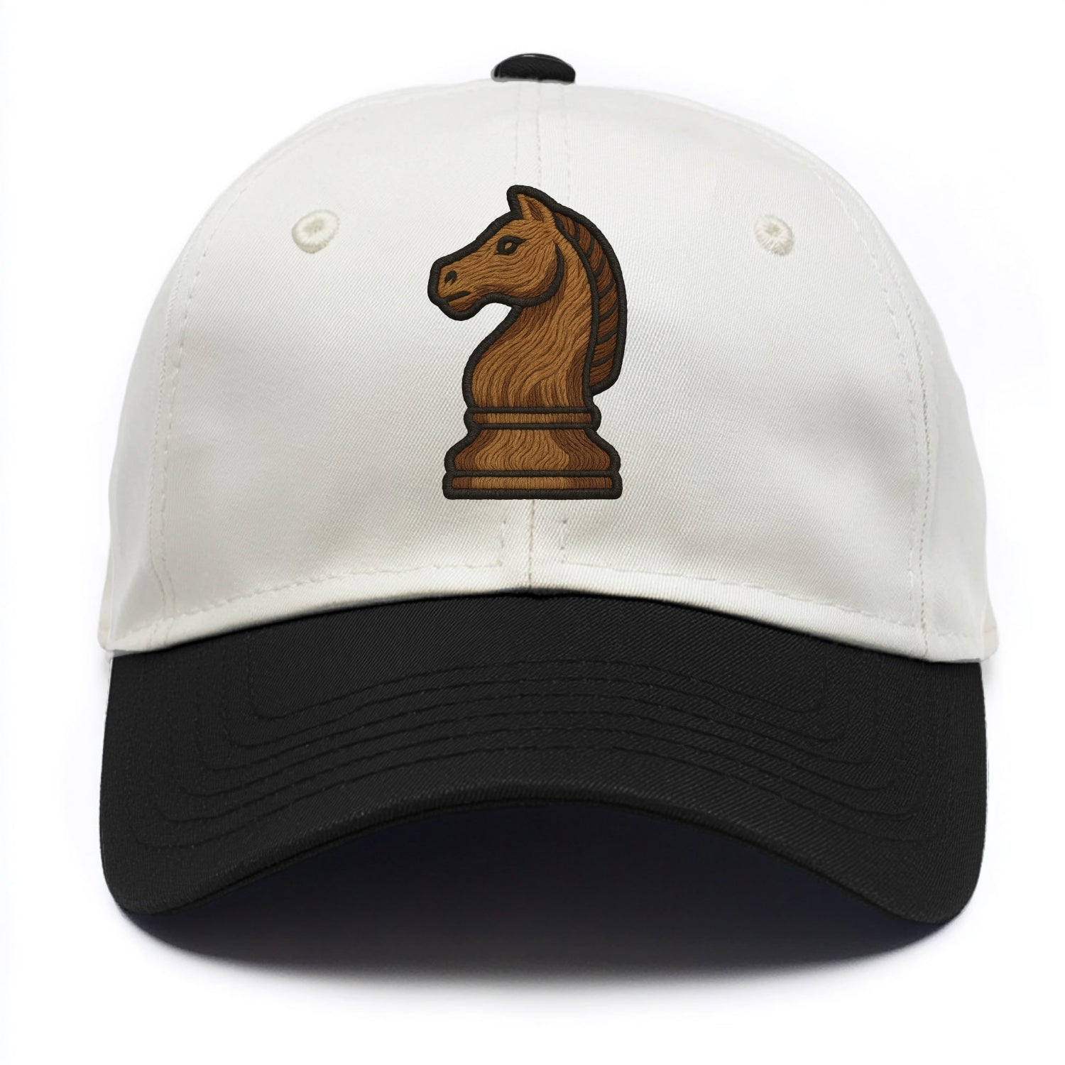 Chess Knight  - Two Tone Cap - Black