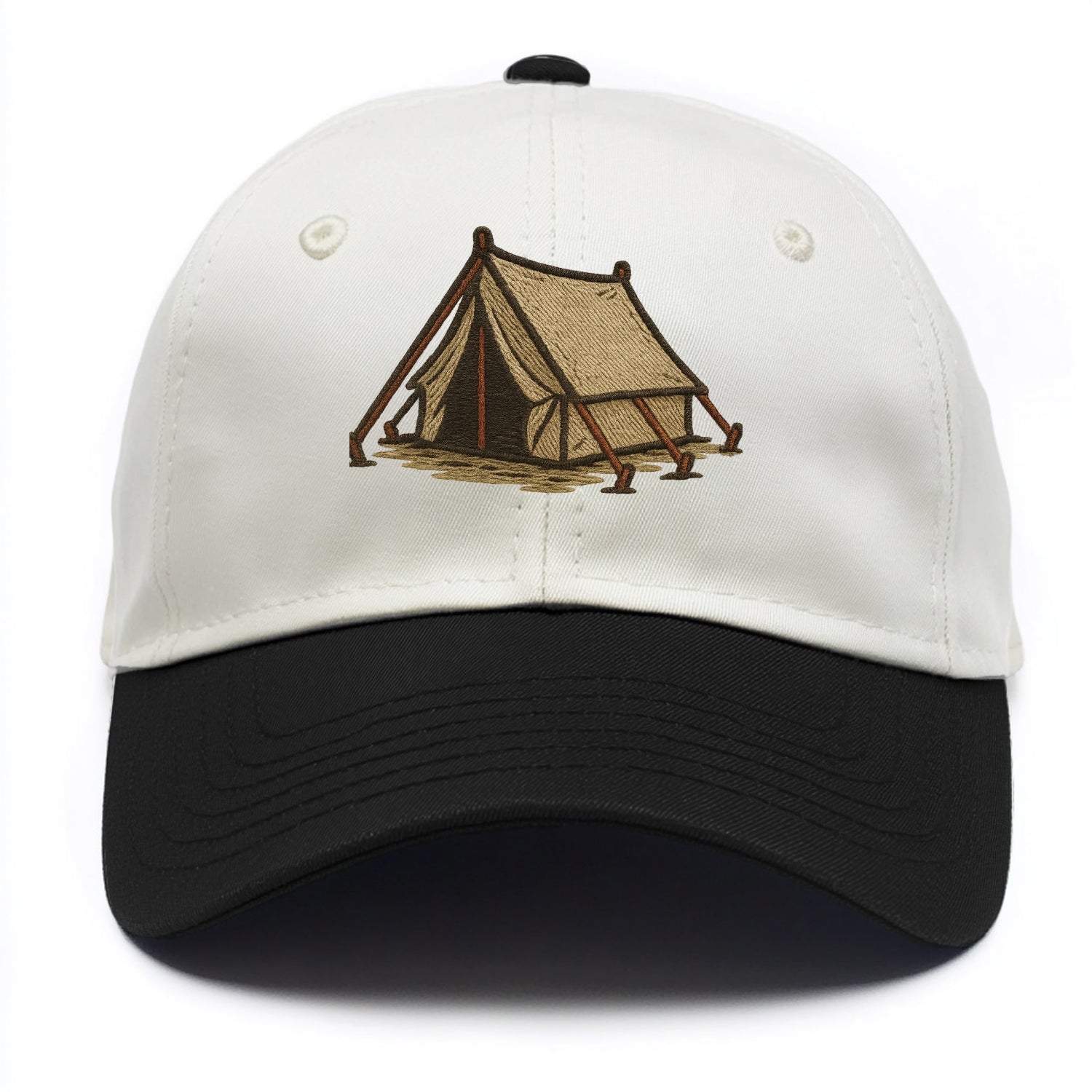 Camping Tent  - Two Tone Cap - Black