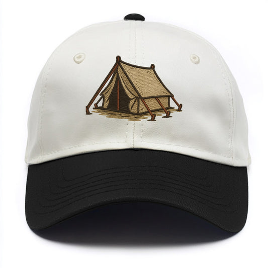 Camping Tent  - Two Tone Cap - Black