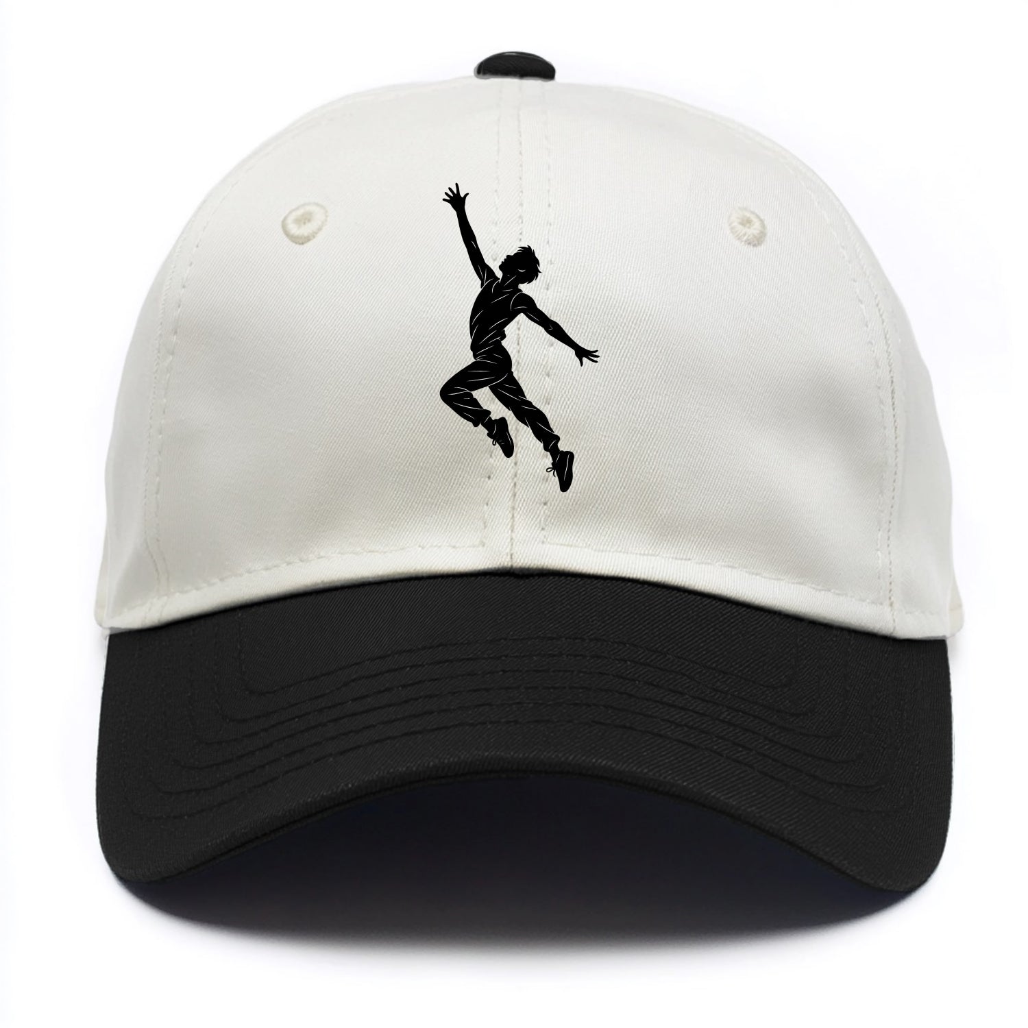 Modern dancer reaching skyward - Two Tone Cap - Black