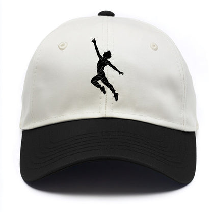 Modern dancer reaching skyward - Two Tone Cap - Black