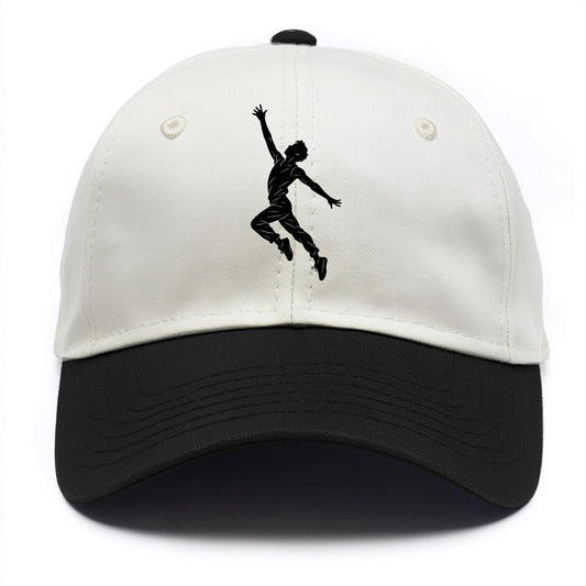Modern dancer reaching skyward - Two Tone Cap - Black
