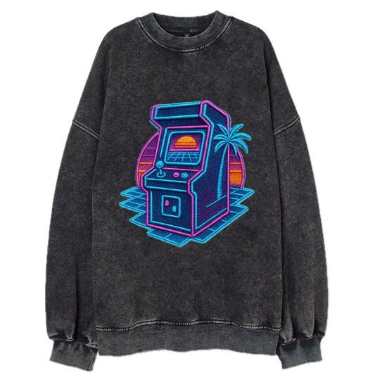 Arcade Machine - Vintage Sweatshirt - Black