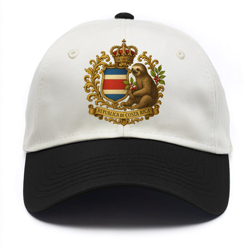Costa Rica Sloth Emblem  - Two Tone Cap