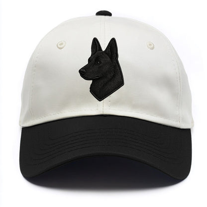 Belgian Sheepdog - Modern black shepherd - Two Tone Cap - Black