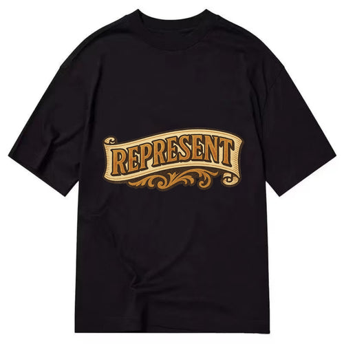 Bold typography design - REPRESENT - showing where you from - Classic T-shirt