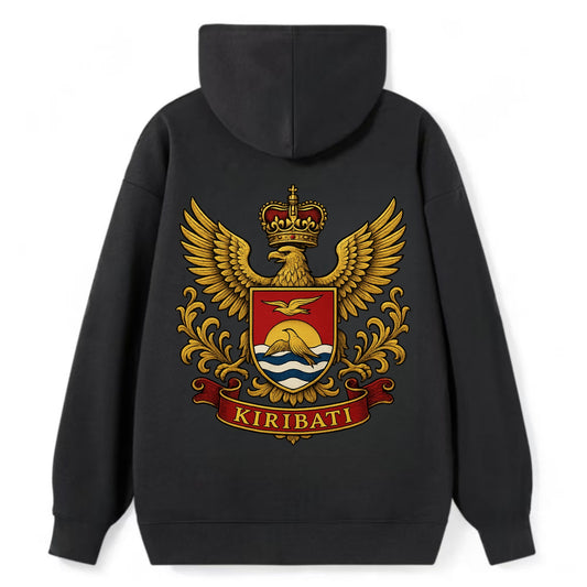 Kiribati Heritage Badge  - Classic Pullover Hoodie - Black