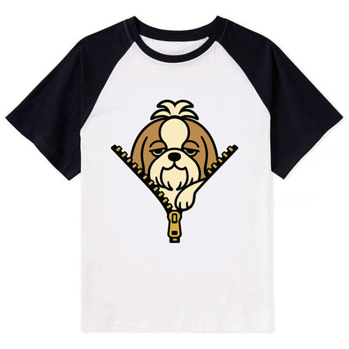 Shih Tzu - Contrast Raglan T-shirt