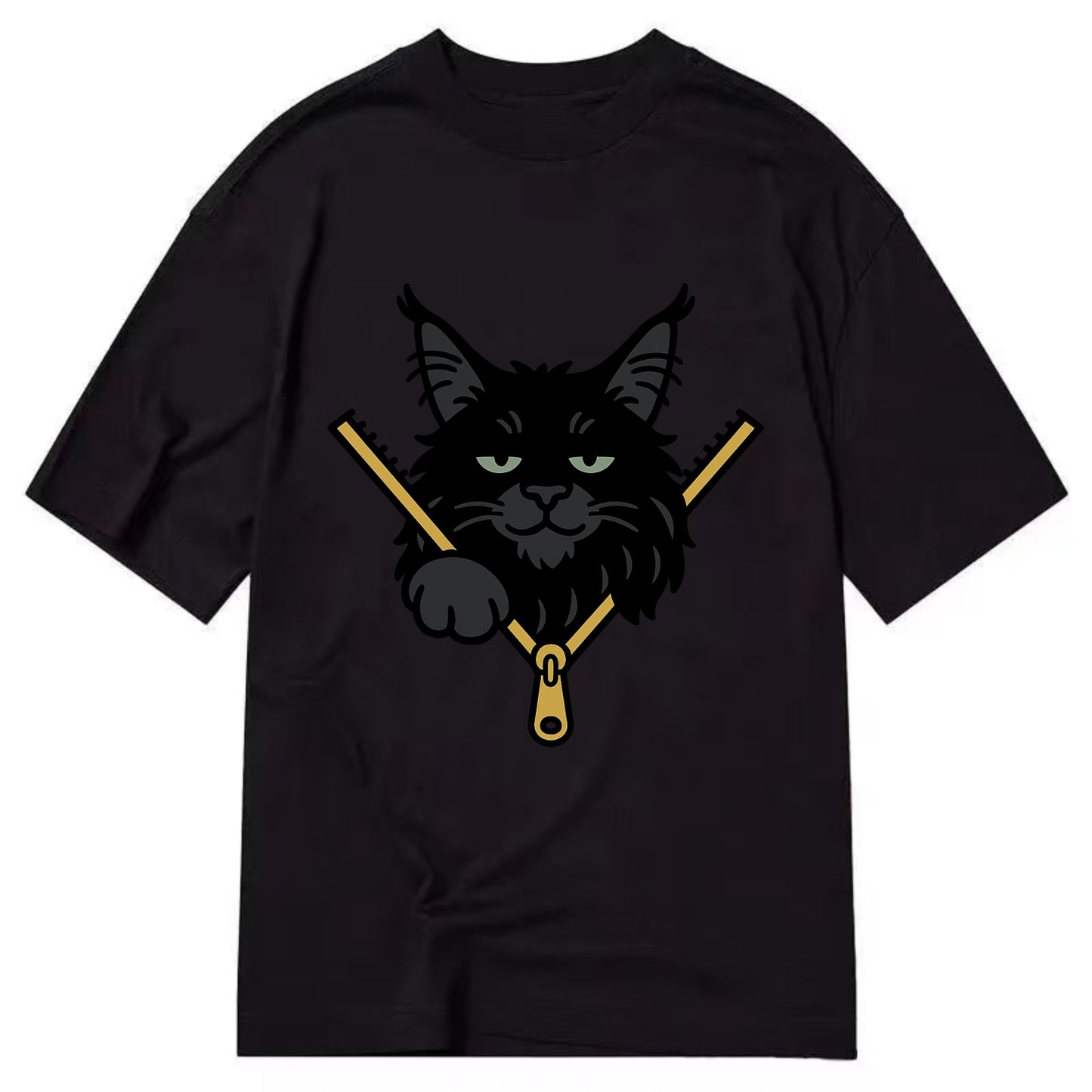 Black Maine Coon - Classic T-shirt - Black