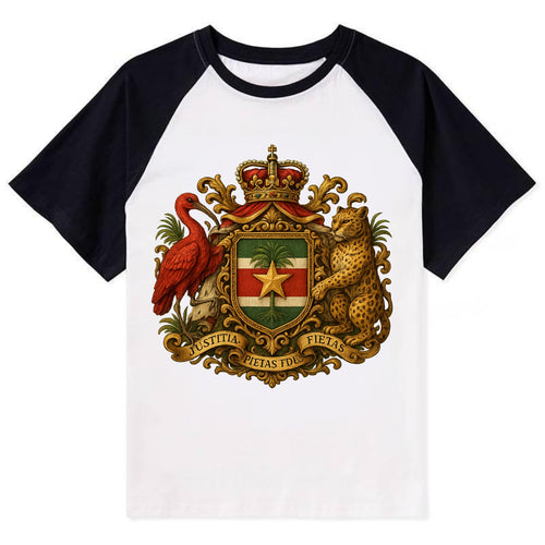 Suriname Star Emblem  - Contrast Raglan T-shirt