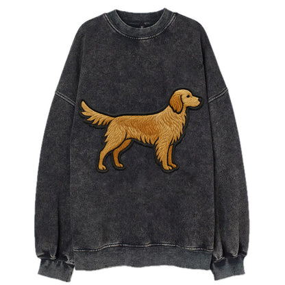 English Setter - Trendy feathered design - Vintage Sweatshirt - Black
