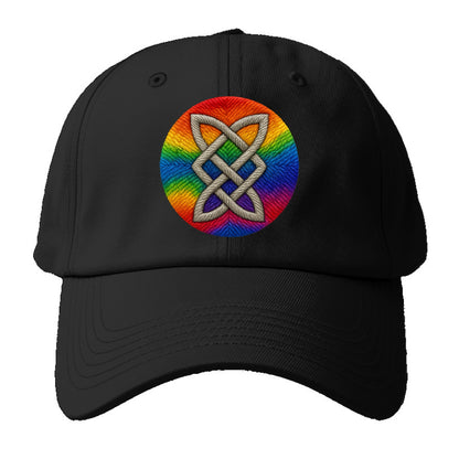 Celtic Shield Knot  - Baseball Cap For Big Heads - Black